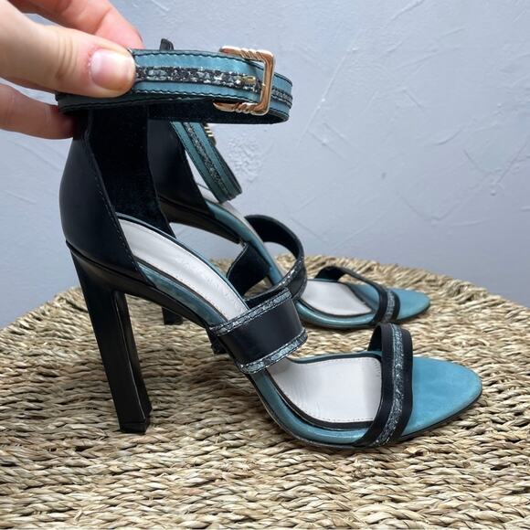 JASON WU Snakeskin Leather Strappy Heels Womens Size 36.5 Italy Party Elevated - Picture 3 of 9